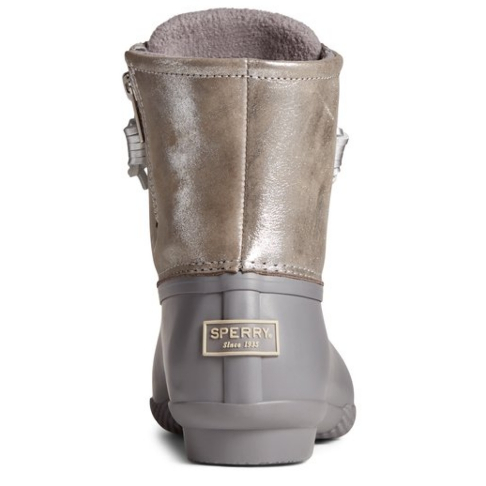 NWT SPERRY Saltwater Metallic Leather Duck Boot Size 9 - Picture 9 of 10